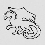 Dragon Cookie Cutter | Stamp | Stencil #2