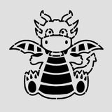 Dragon Cookie Cutter | Stamp | Stencil #3