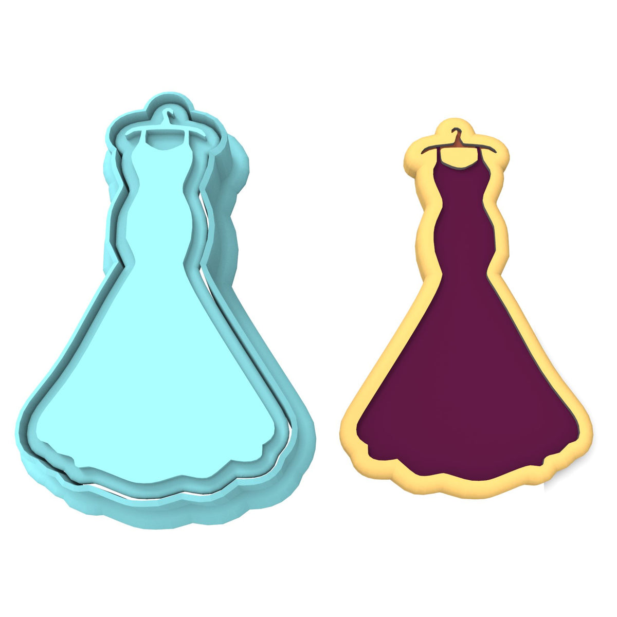 Dress Cookie Cutter | Stamp | Stencil #2