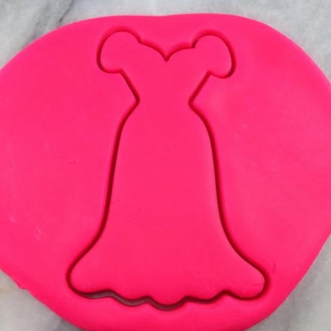 Dress Outline #4 Cookie Cutter Outline - Girly / Dolls / Princess