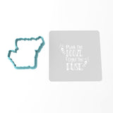 Drink the Booze & Light the Fuze Cookie Cutter | Stamp | Stencil #1