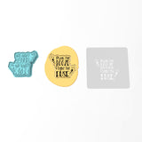 Drink the Booze & Light the Fuze Cookie Cutter | Stamp | Stencil #1