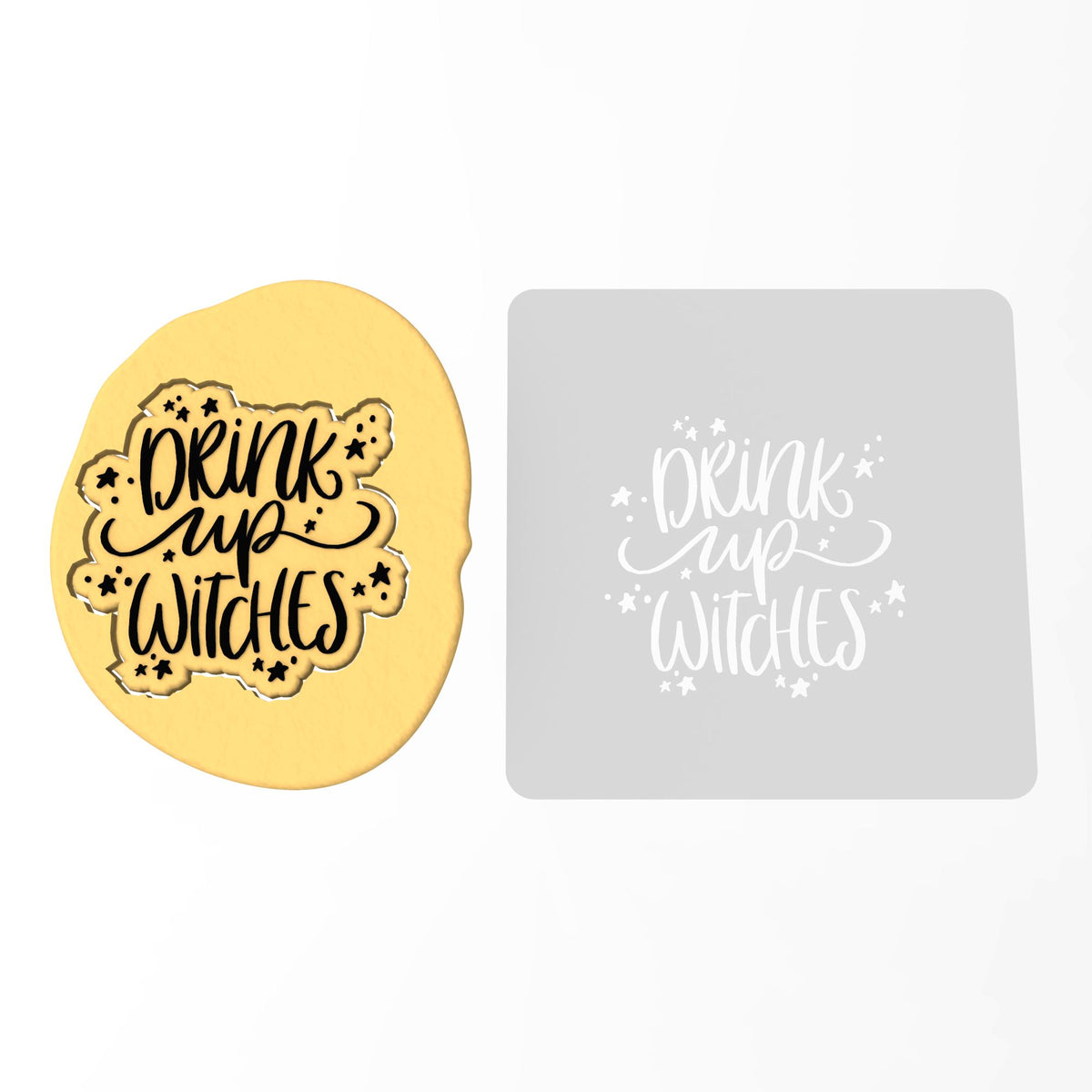 Drink Up Witches Cookie Cutter | Stamp | Stencil #1