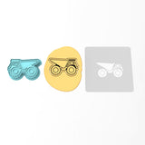 Dump Truck Cookie Cutter | Stamp | Stencil #1