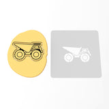 Dump Truck Cookie Cutter | Stamp | Stencil #1