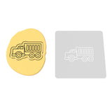 Dump Truck Cookie Cutter | Stamp | Stencil #2