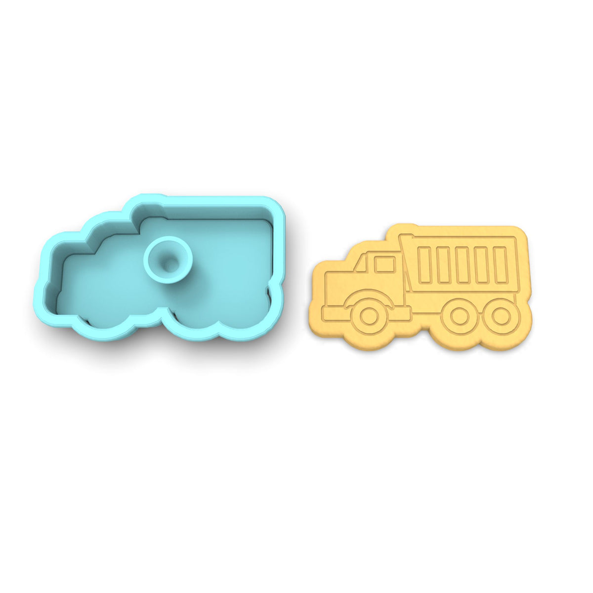 Dump Truck Cookie Cutter | Stamp | Stencil #2