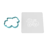 Dump Truck Hearts Cookie Cutter | Stamp | Stencil #1 Comic Book / Vehicles Cookie Cutter Lady 2 Inch Small Cupcake Cutter Only Yes