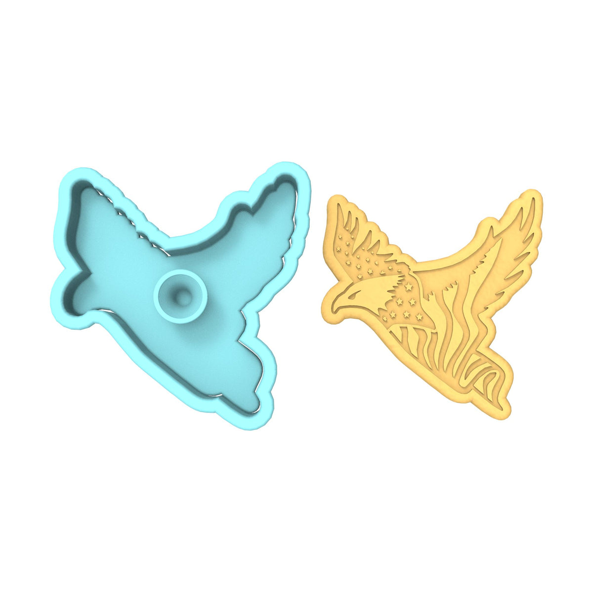 Eagle America Flag Cookie Cutter | Stamp | Stencil #1
