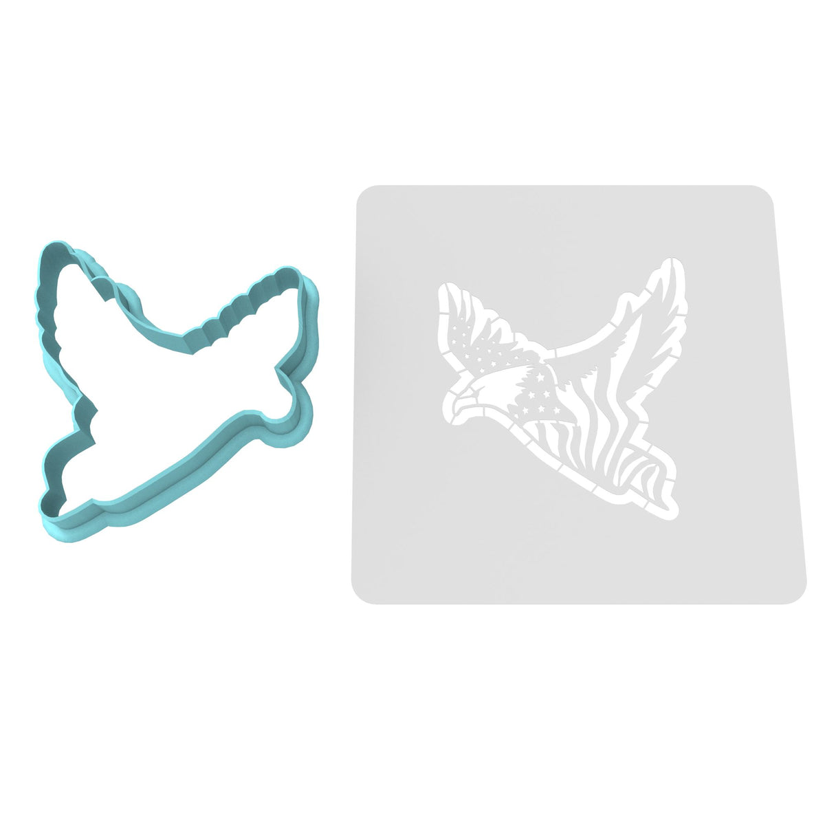 Eagle America Flag Cookie Cutter | Stamp | Stencil #1