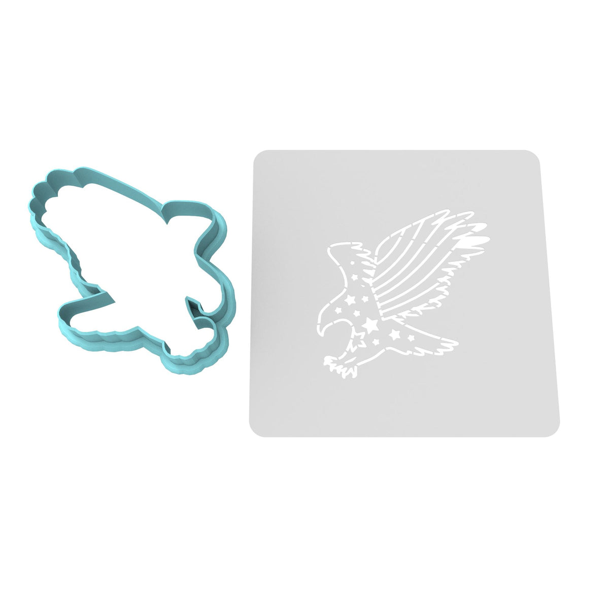 Eagle America Flag Cookie Cutter | Stamp | Stencil #2