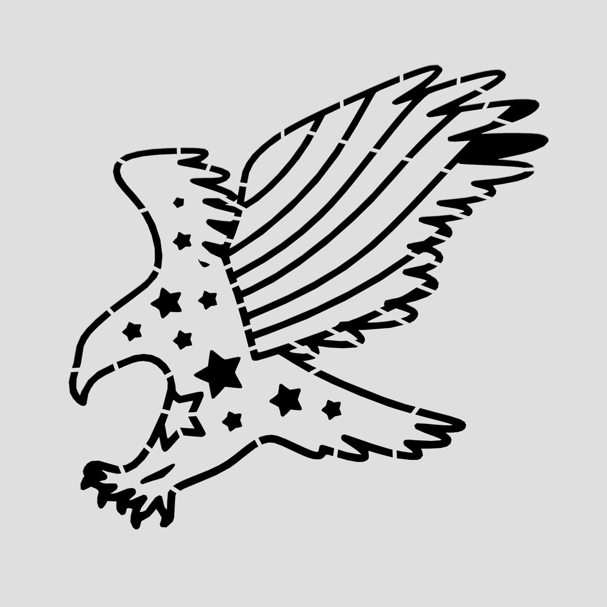 Eagle America Flag Cookie Cutter | Stamp | Stencil #2