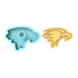 Eagle Head Cookie Cutter | Stamp | Stencil #1 Animals & Dinosaurs Cookie Cutter Lady 