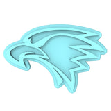 Eagle Head Cookie Cutter | Stamp | Stencil #1 Animals & Dinosaurs Cookie Cutter Lady MINI - 2 Inches (5cm) Stamp ONLY 