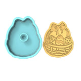 Easter Basket Cookie Cutter | Stamp | Stencil #1 Animals & Dinosaurs Cookie Cutter Lady 