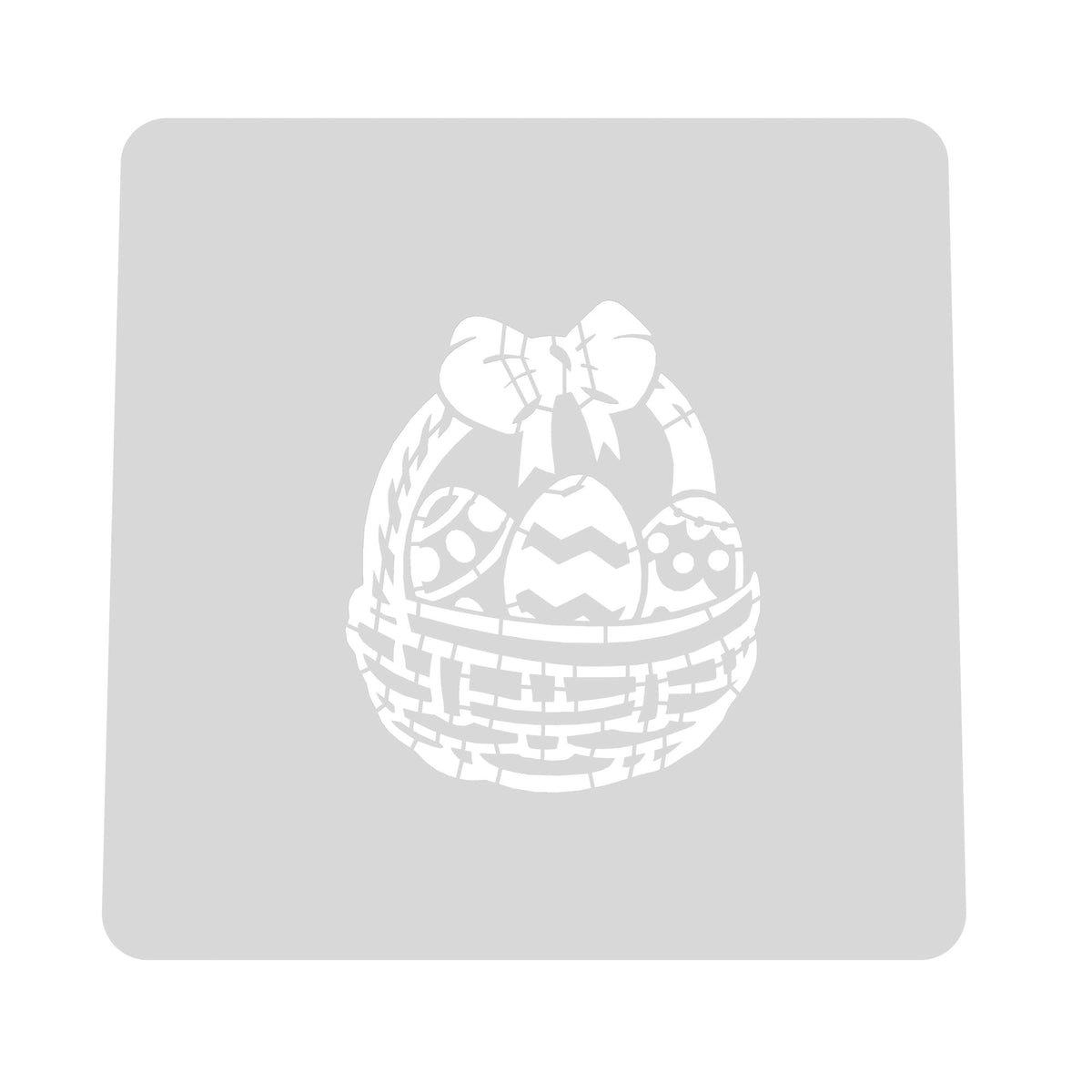 Easter Basket Cookie Cutter | Stamp | Stencil #1 Animals & Dinosaurs Cookie Cutter Lady MINI - 2 Inches (5cm) Stencil ONLY 