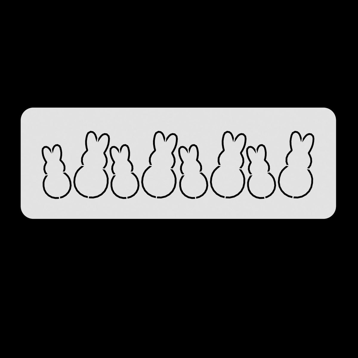 Easter Bunny Cake Border Cookie Cutter | Stamp | Stencil