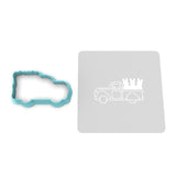Easter Bunny Truck Cookie Cutter | Stamp | Stencil #1