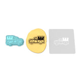 Easter Bunny Truck Cookie Cutter | Stamp | Stencil #1
