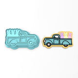 Easter Bunny Truck Cookie Cutter | Stamp | Stencil #1