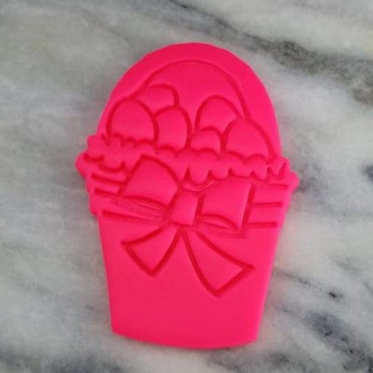 Easter Egg Basket Cookie Cutter  Stamp & Outline #1