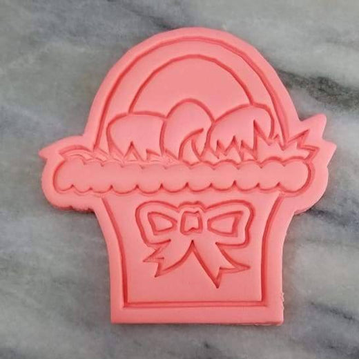 Easter Egg Basket Cookie Cutter  Stamp & Outline #2