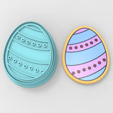 Easter Egg Cookie Cutter  Stamp & Outline #10
