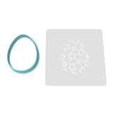 Easter Egg Cookie Cutter  Stamp & Outline #4