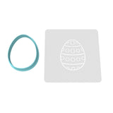 Easter Egg Cookie Cutter  Stamp & Outline #5