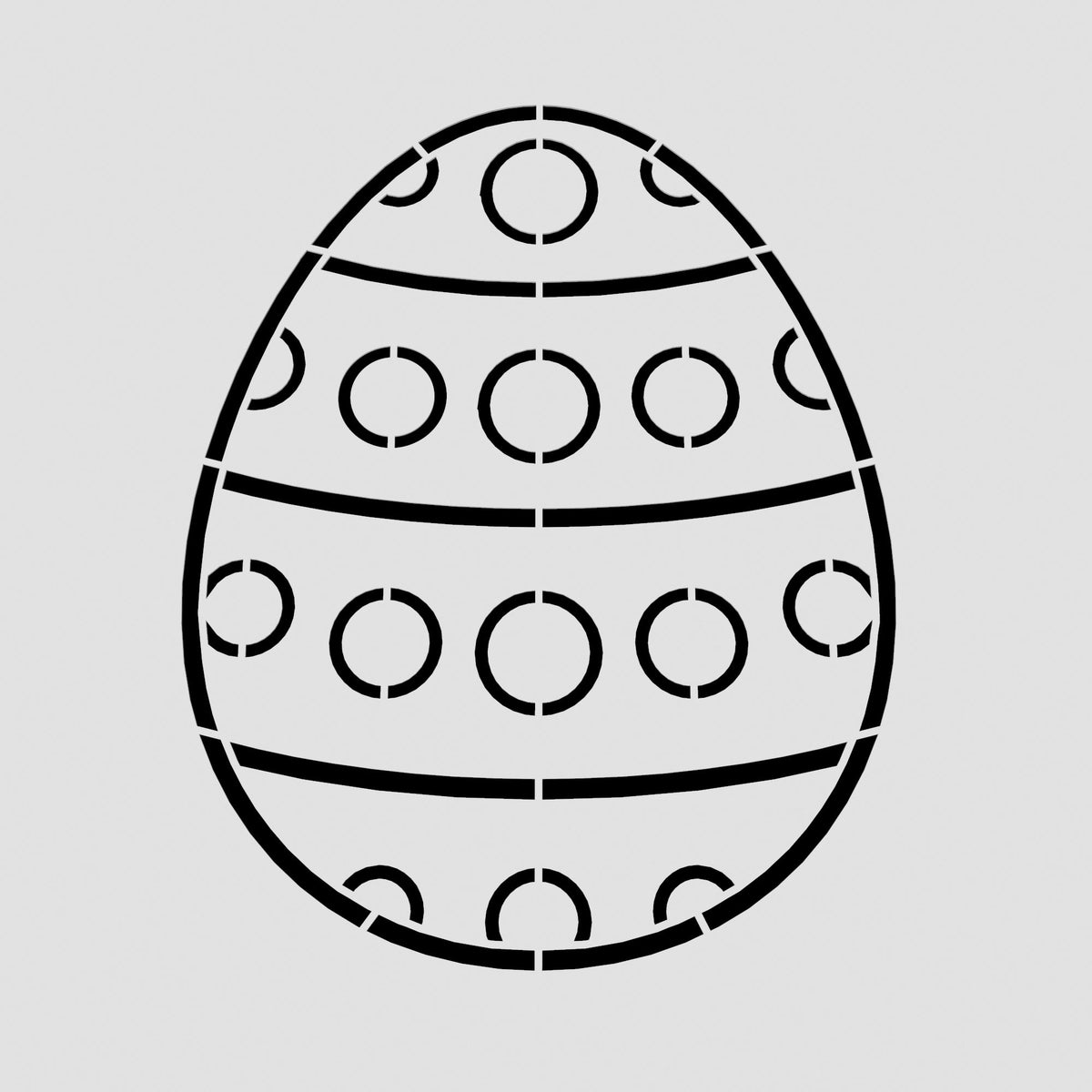 Easter Egg Cookie Cutter  Stamp & Outline #5