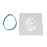 Easter Egg Cookie Cutter  Stamp & Outline #6