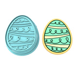 Easter Egg Cookie Cutter Stamp & Outline #7
