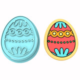 Easter Egg Cookie Cutter  Stamp & Outline #8