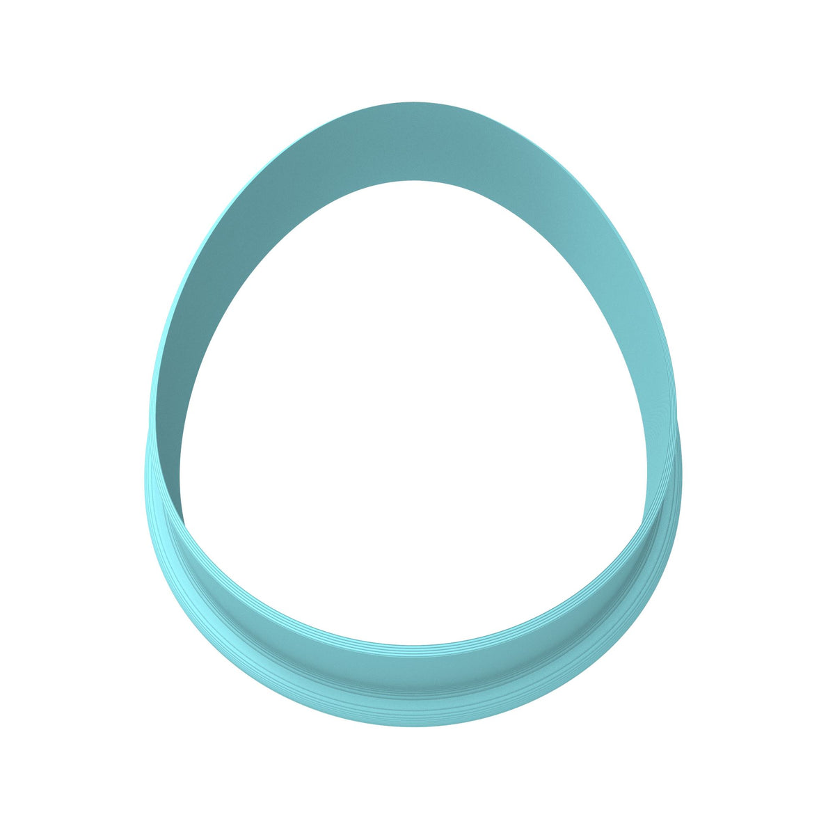 Easter Egg Cookie Cutter Stamp & Outline #9