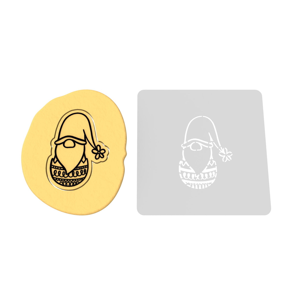 Easter Egg Gnome Cookie Cutter | Stamp | Stencil #1
