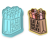 Eat a Bag of Dicks Cookie Cutter | Stamp | Stencil