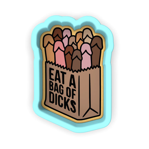 Eat a Bag of Dicks Cookie Cutter | Stamp | Stencil