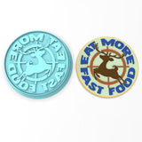 Eat More Fast Food Cookie Cutter | Stamp | Stencil #1