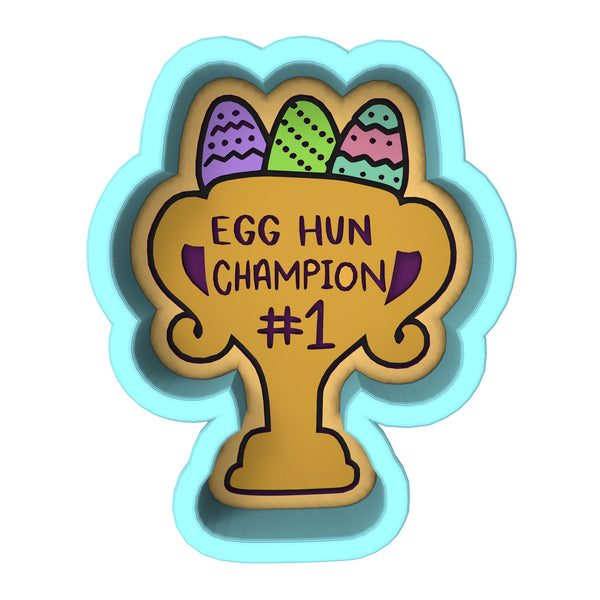 Egg Hunt Champion Cookie Cutter | Stamp | Stencil #1 Animals & Dinosaurs Cookie Cutter Lady 