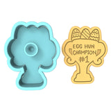 Egg Hunt Champion Cookie Cutter | Stamp | Stencil #1 Animals & Dinosaurs Cookie Cutter Lady 