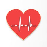 EKG Heart Cookie Cutter | Stamp | Stencil #1