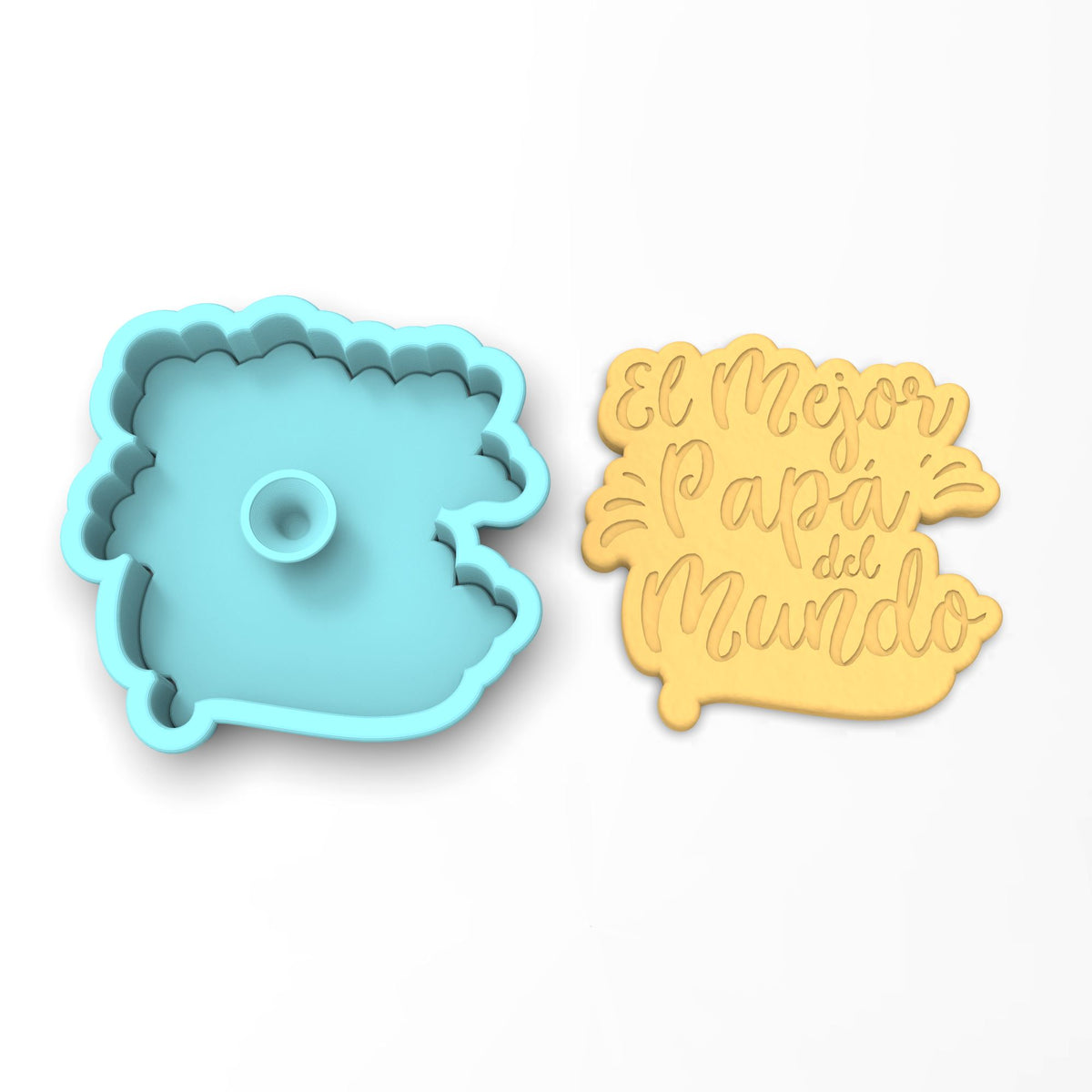 El Mejor Papa del Mundo Cookie Cutter | Stamp | Stencil #1