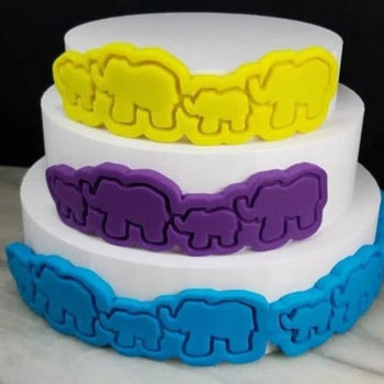 Elephant and Baby Fondant Cake Cutters
