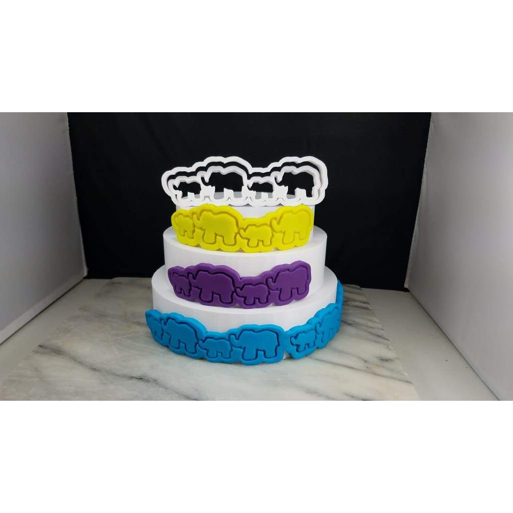 Elephant and Baby Fondant Cake Cutters
