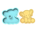 Elephant Body Cookie Cutter | Stamp | Stencil #2