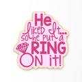 Engagement Cookie Cutter | Stamp | Stencil #1