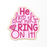 Engagement Cookie Cutter | Stamp | Stencil #1