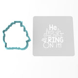Engagement Cookie Cutter | Stamp | Stencil #1 Wedding / Baby / V Day Cookie Cutter Lady 