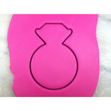Engagement Ring Cookie Cutter Outline - Wedding / Baby / V Day
