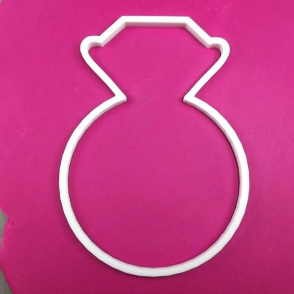 Engagement Ring Cookie Cutter Outline - Wedding / Baby / V Day